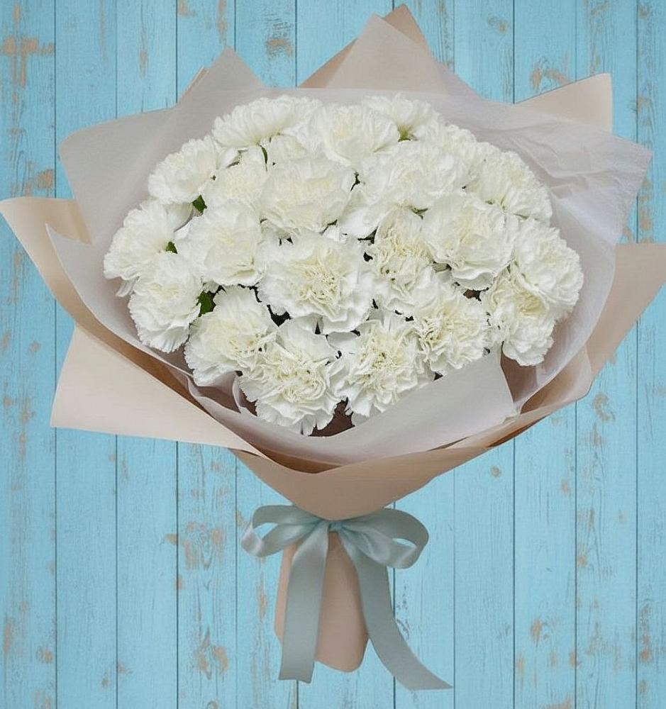 Букет цветов из: Гвоздики в Приморский