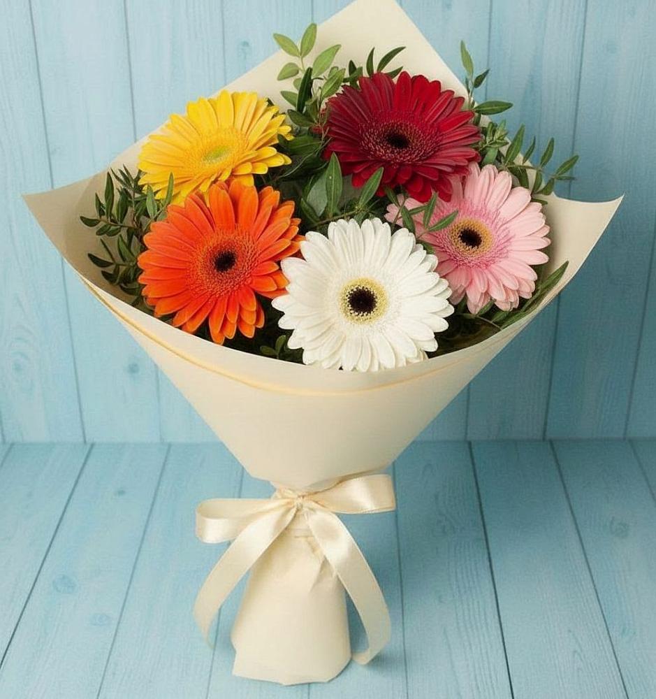 Букет цветов из: Герберы в Приморский