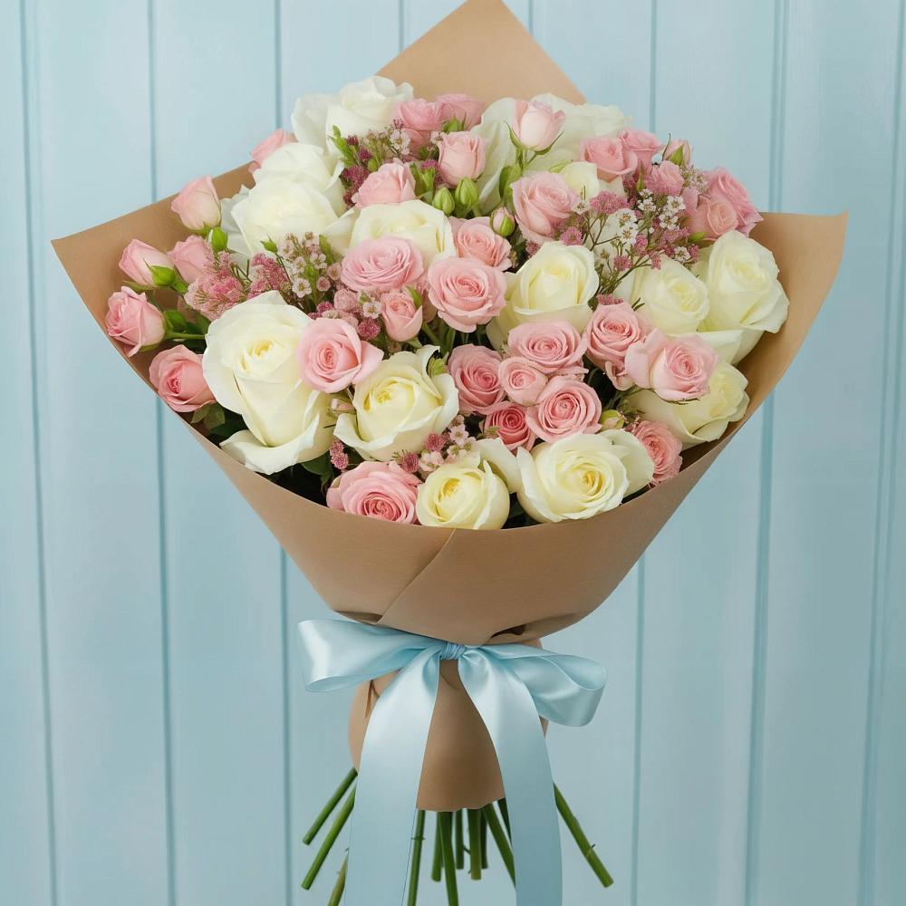 Букет цветов из: Розы в Приморский