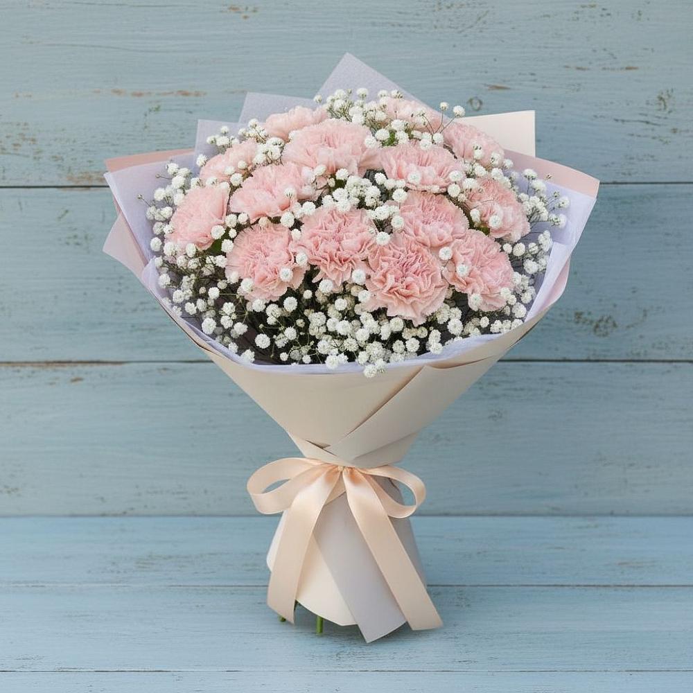 Букет цветов из: Гвоздики в Приморский