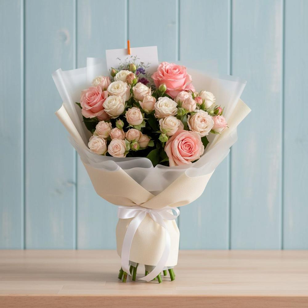 Букет цветов из: Розы в Приморский