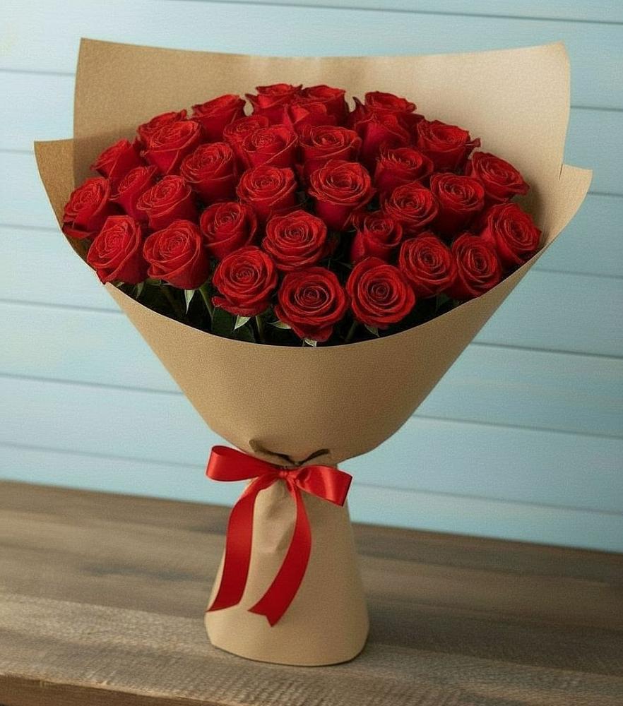 Букет Красные розы Милано в Приморский