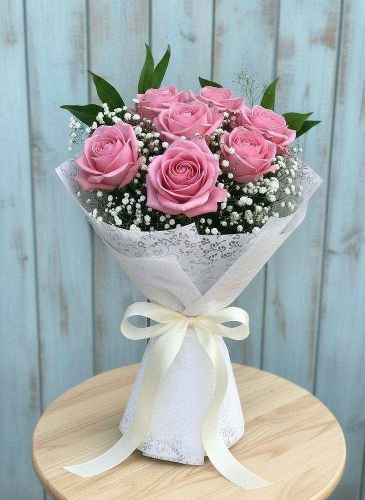 Букет цветов из: Розы в Приморский