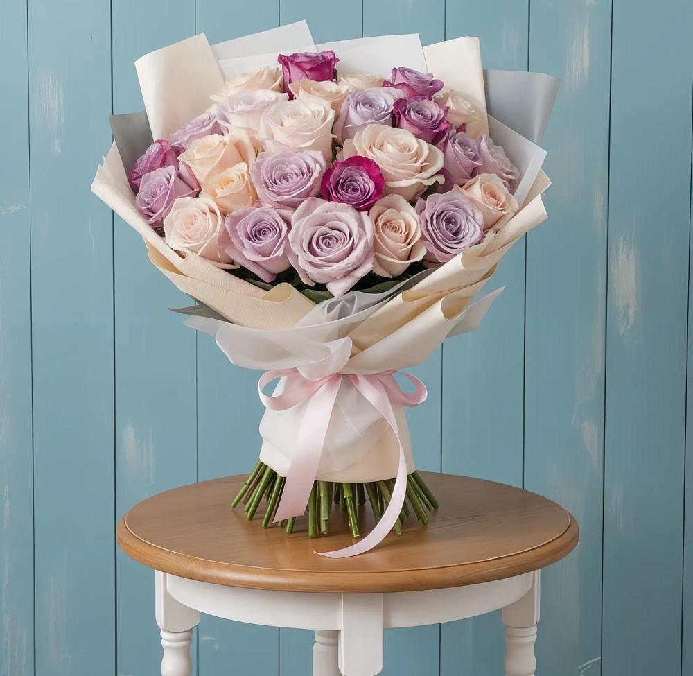 Букет цветов из: Розы в Приморский