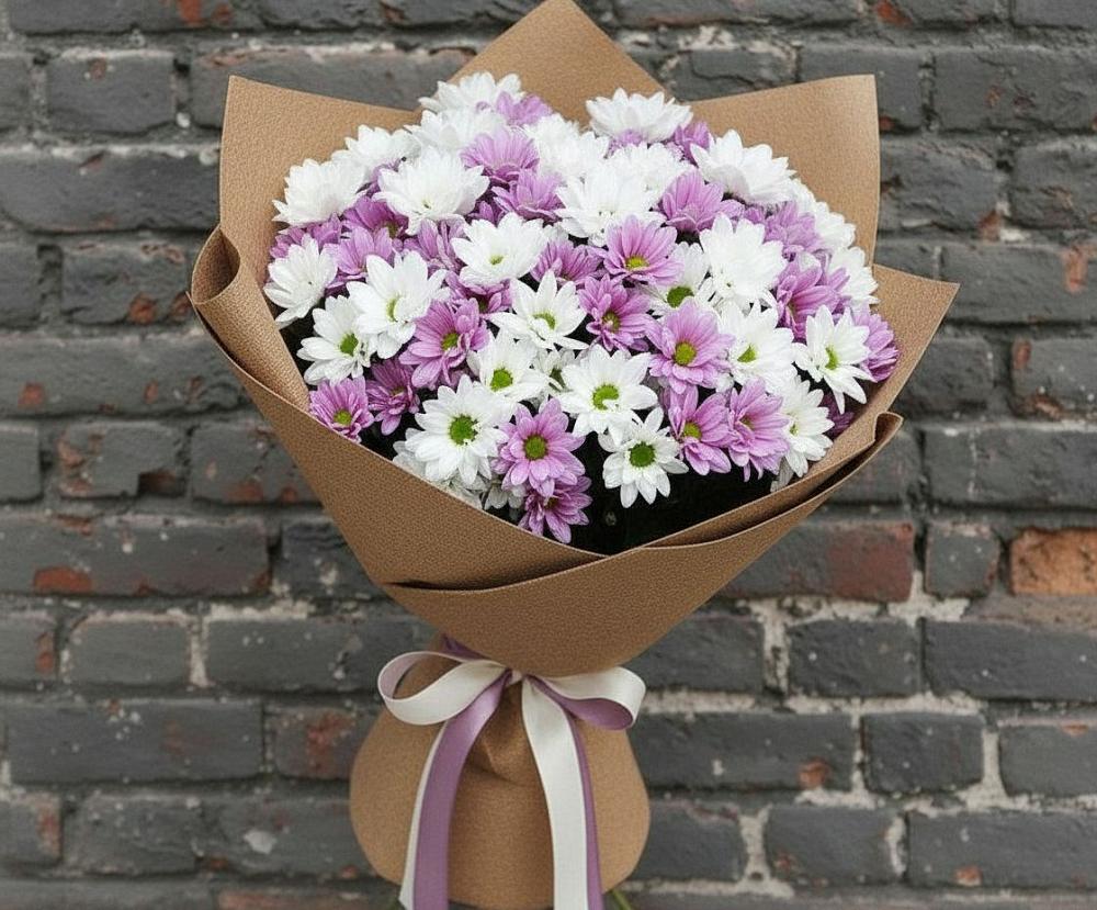 Букет цветов из: Хризантемы в Приморский