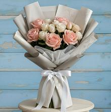 Букет цветов из:  Розы #REPLACE_PRED# Приморский