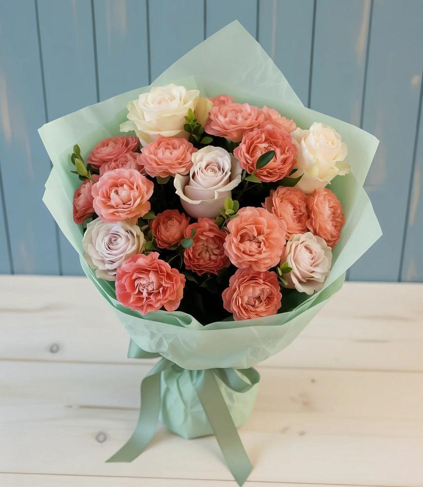 Букет цветов из: Розы в Приморский