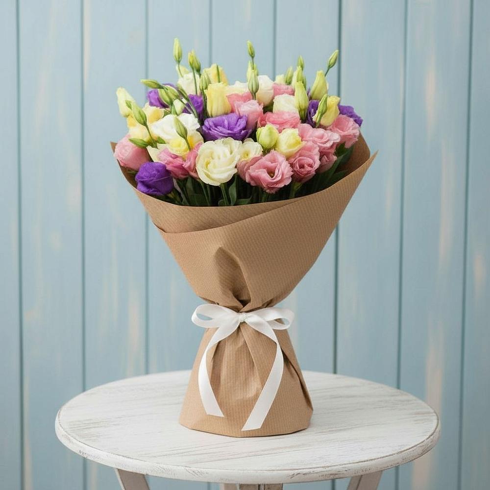 Букет цветов из: Лизиантусы в Приморский