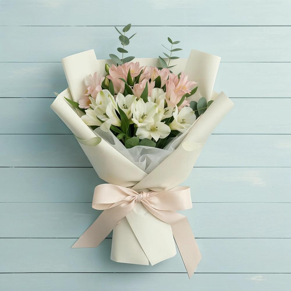 Букет цветов из: Альстромерии в Приморский