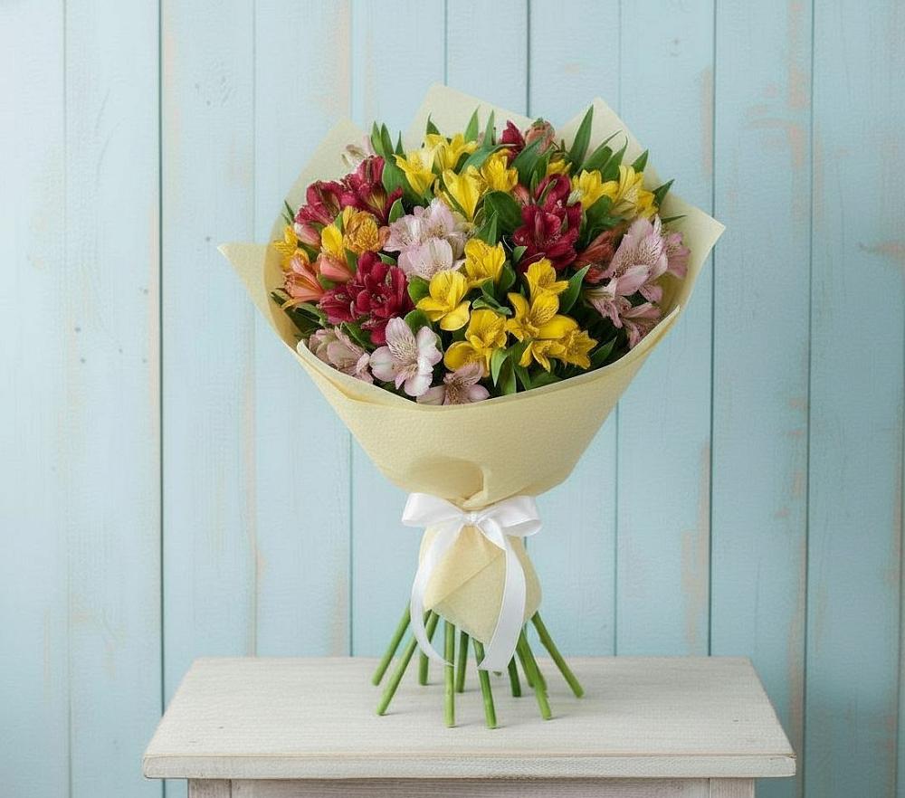 Букет цветов из: Альстромерии в Приморский
