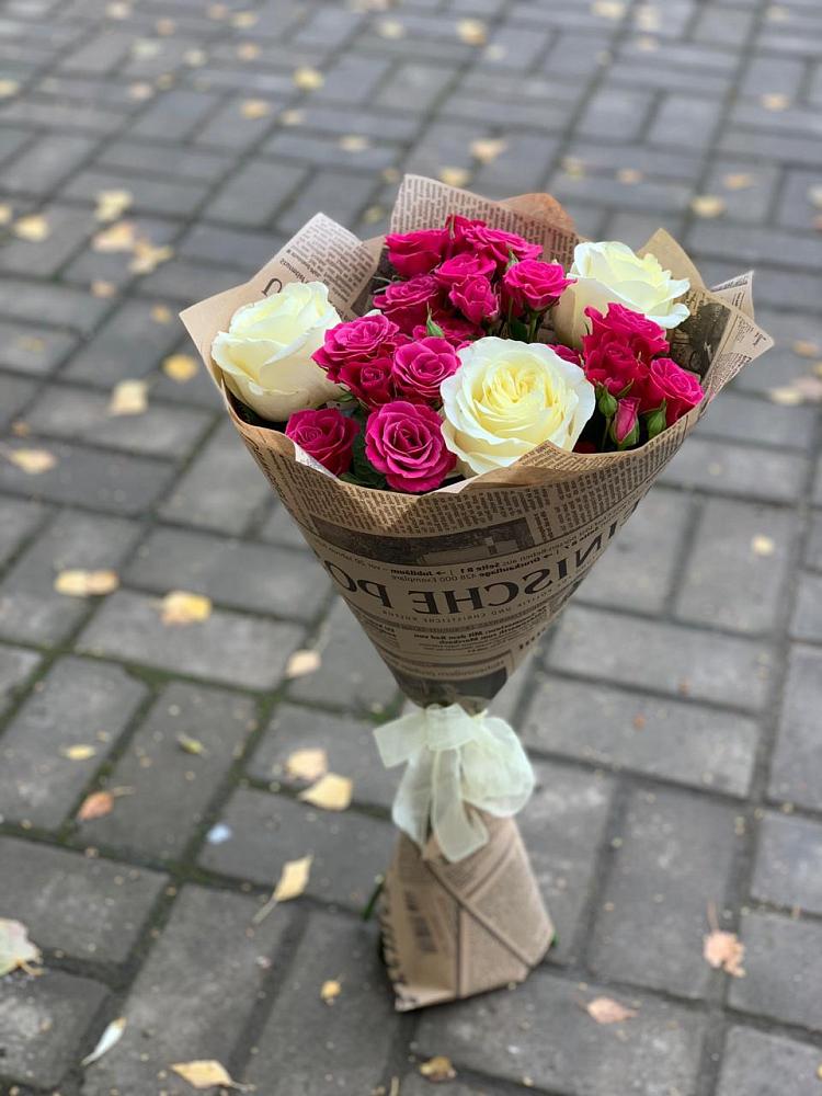 Букет цветов из: Розы в Приморский