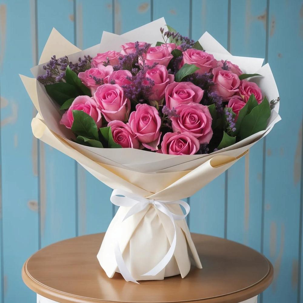 Букет цветов из: Розы в Приморский