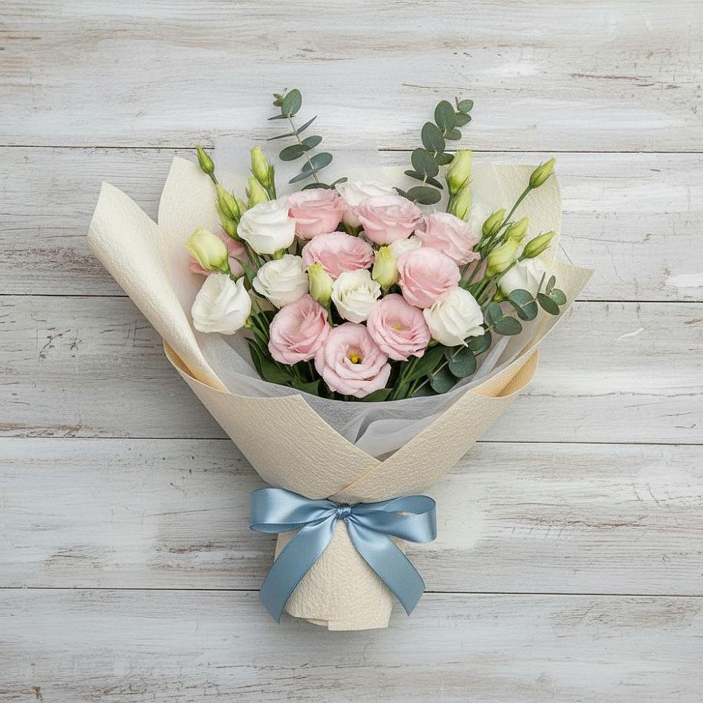 Букет цветов из: Лизиантусы в Приморский